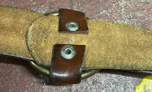 Vintage 70's Leather Ring Belt (JYJ-227)