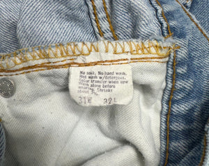 Vintage Talon Zipper 1970's USA Levi's 505 Premium Wash Jeans (JYJ0124-069)