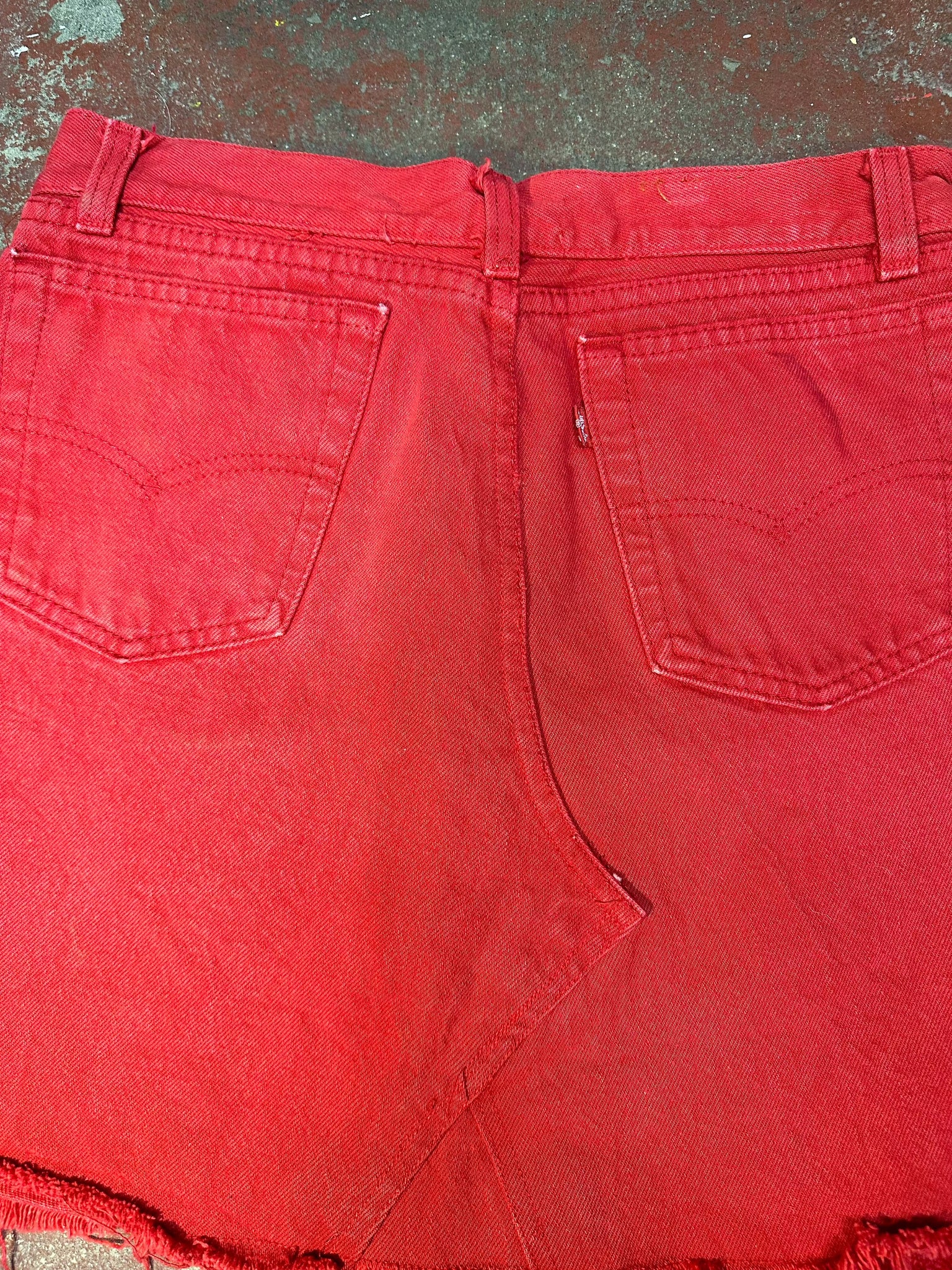 Vintage Levi Red Skirt (JYJ-196)
