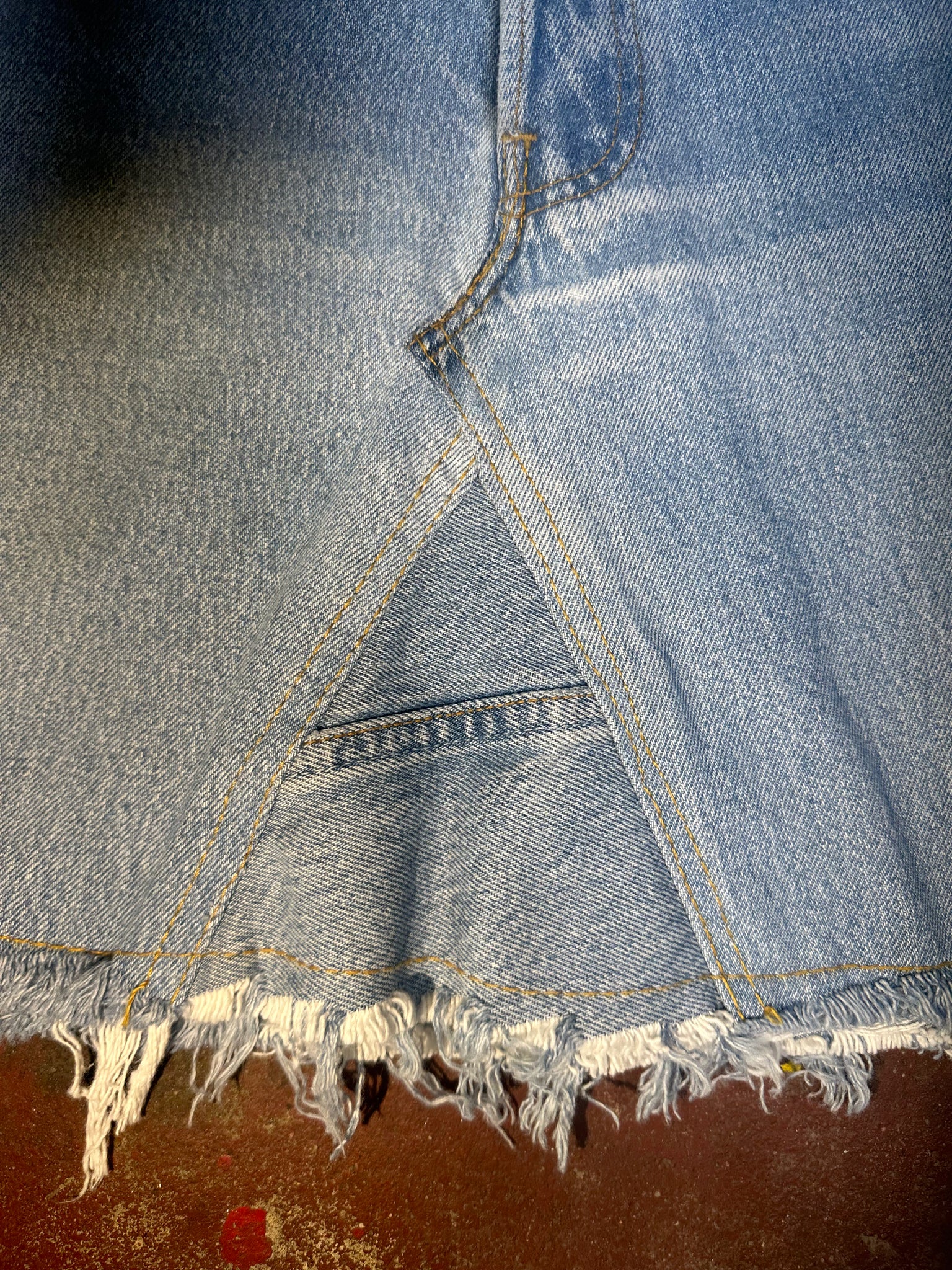 Vintage Custom Junkyard Jeans Levi 501 Denim Skirt (JYJ-194)