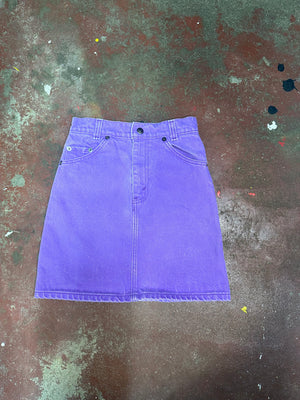 Vintage 1980's Levi Purple Denim Skirt (JYJ-193)