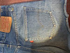 Vintage Levi 501 USA Made Redline Single Stitch Cutoff Shorts (JYJ-205)