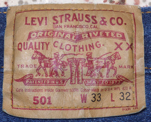 Vintage USA Levi 501 Two Wash Transitional Jeans (JYJ-0152)