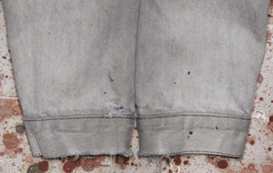 Vintage Faded True Black Custom JYJ Chainstitch Patch Denim Jacket with Paint (JYJ0424-195)