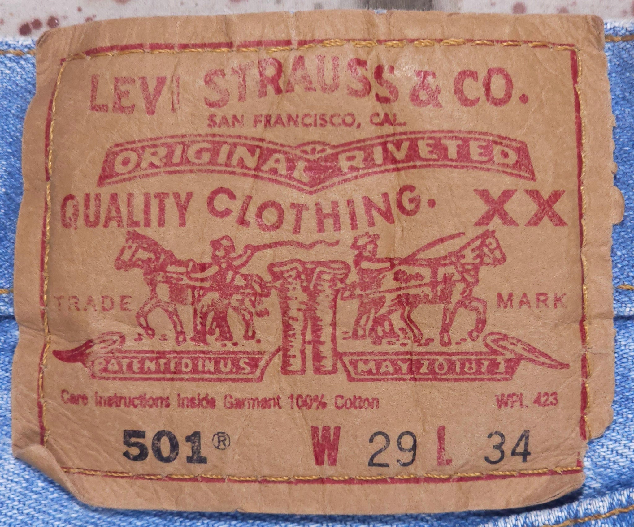 Vintage Custom Junkyard Jeans Levi 501 Denim Skirt (JYJ-194)
