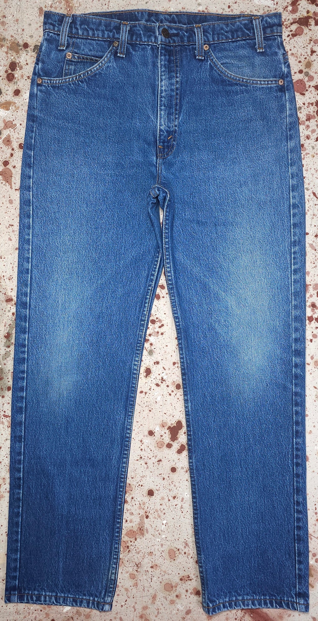 Vintage USA Levi 505 Orange Tab Great Wash Denim Jeans (JYJ0425-440)