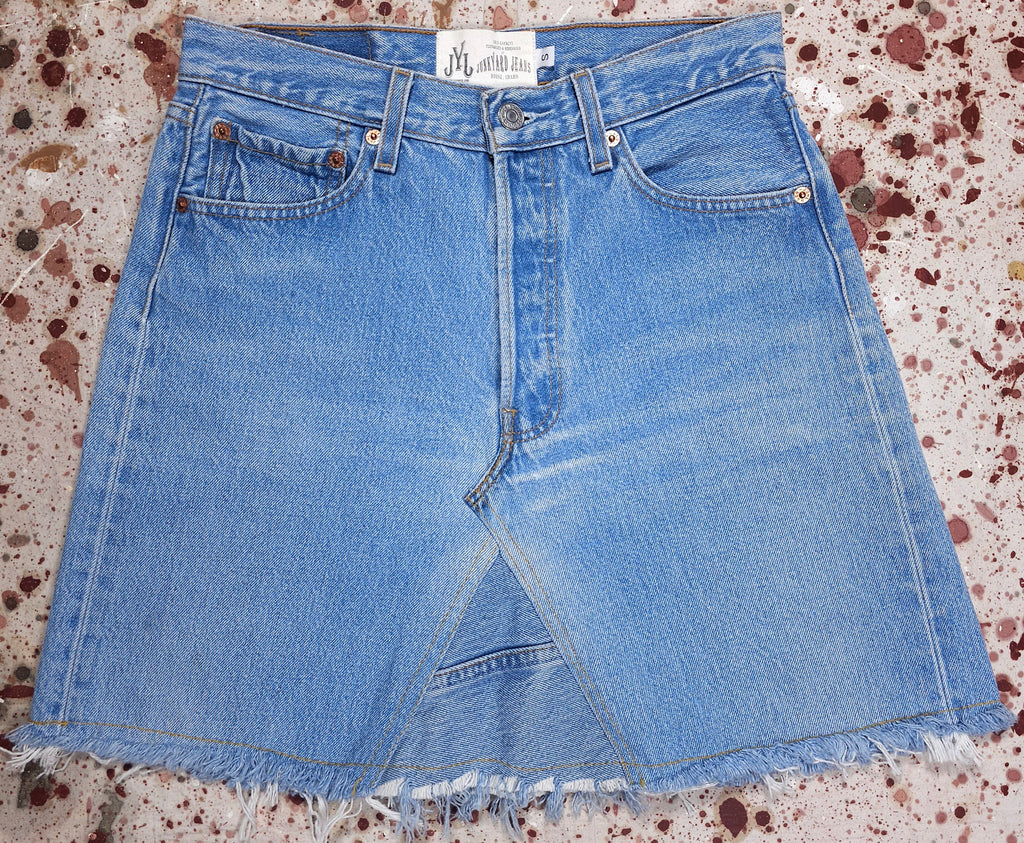 Vintage Custom Junkyard Jeans Levi 501 Denim Skirt (JYJ-194)