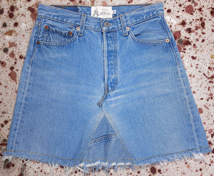 Vintage Custom Junkyard Jeans Levi 501 Denim Skirt (JYJ-194)