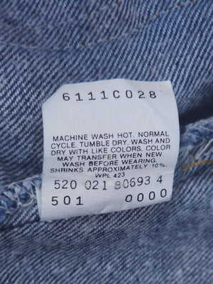 Vintage USA made Levi’s 501 One-Wash Transitional Denim Jeans (JYJ0125-399)