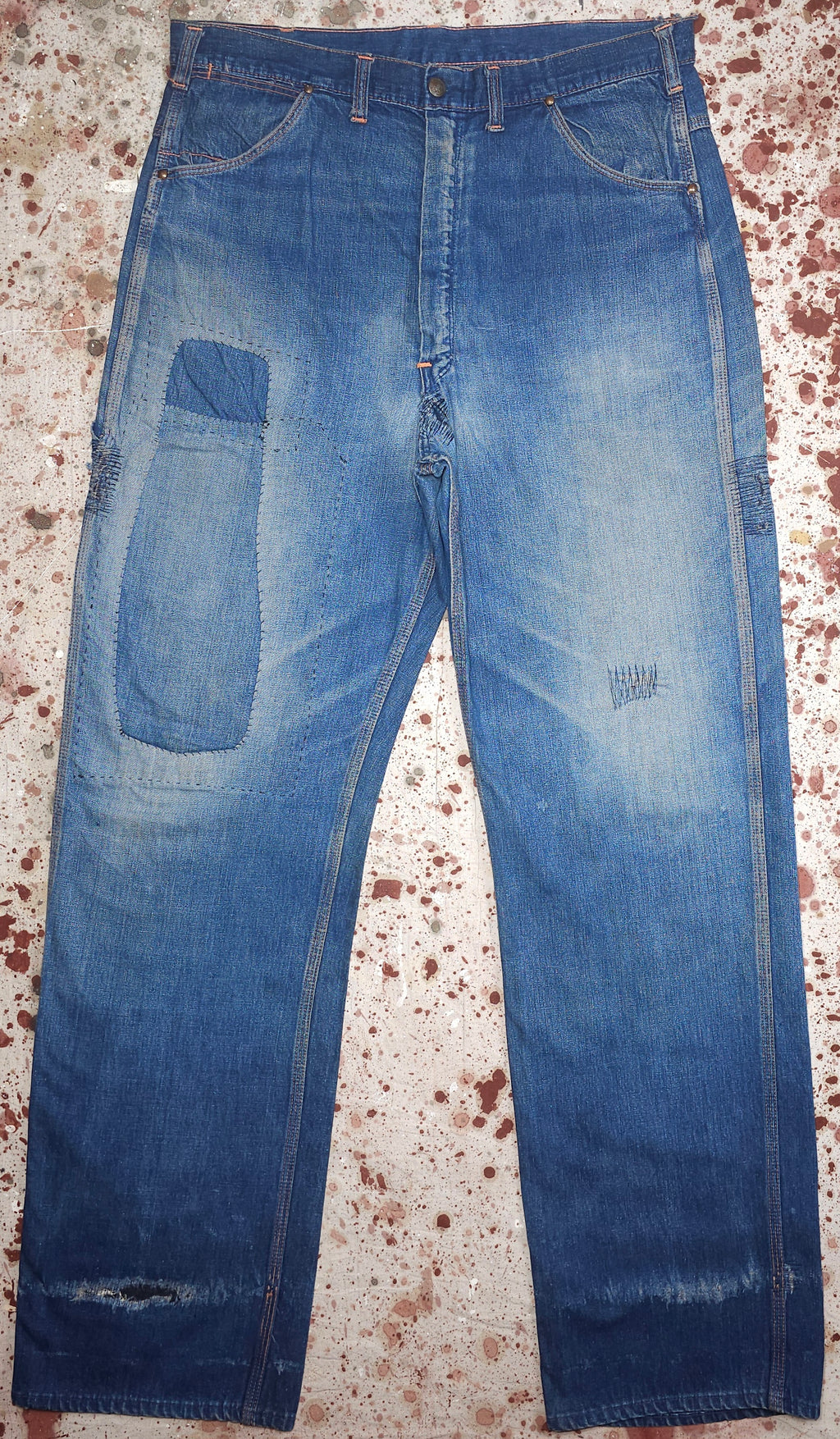 Vintage USA 1950s Hobo-Style Denim Work Pant (JYJ0225-418)