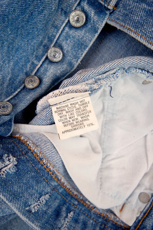 Vintage Levi's 501xx USA Transitional Denim Jeans (JYJ-034)