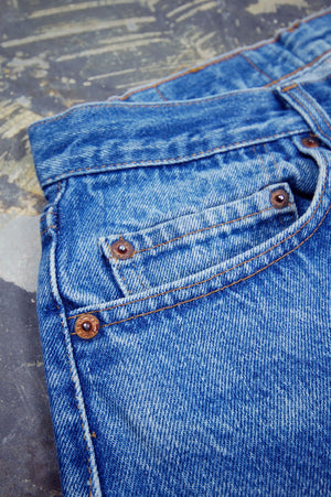 Vintage Levi's 501 USA Transitional Whiskered Denim Jeans (JYJ-045)