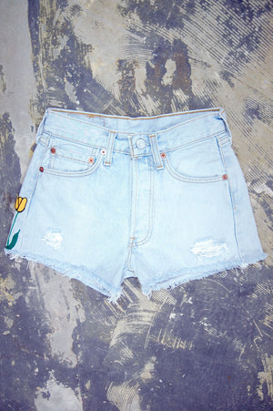 Vintage Levi’s 501 Tulip Chain-Stitched Shorts (JYJ-071)