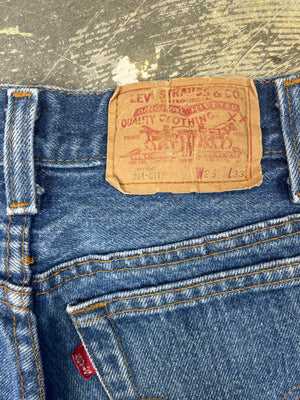 Vintage Levi 701 Student Fit USA Transitional Denim Jeans (JYJ-0228)