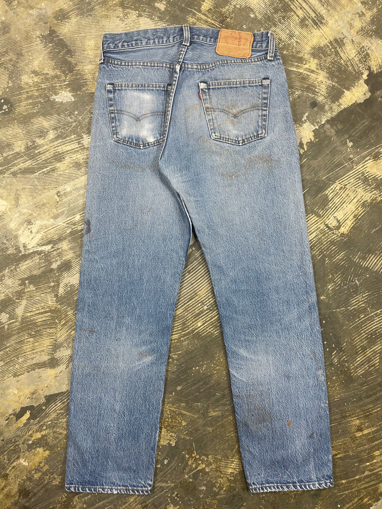 Vintage Levi 501 USA Premium Wash & Paint Denim Jeans (JYJ-0310)