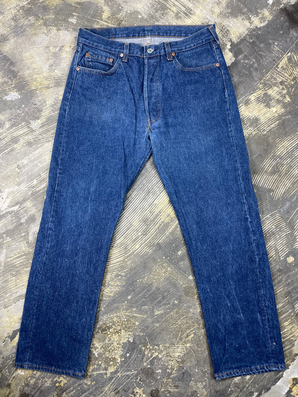 Vintage Levi 501 USA Transitional Two Wash Denim Jeans (JYJ-0225)