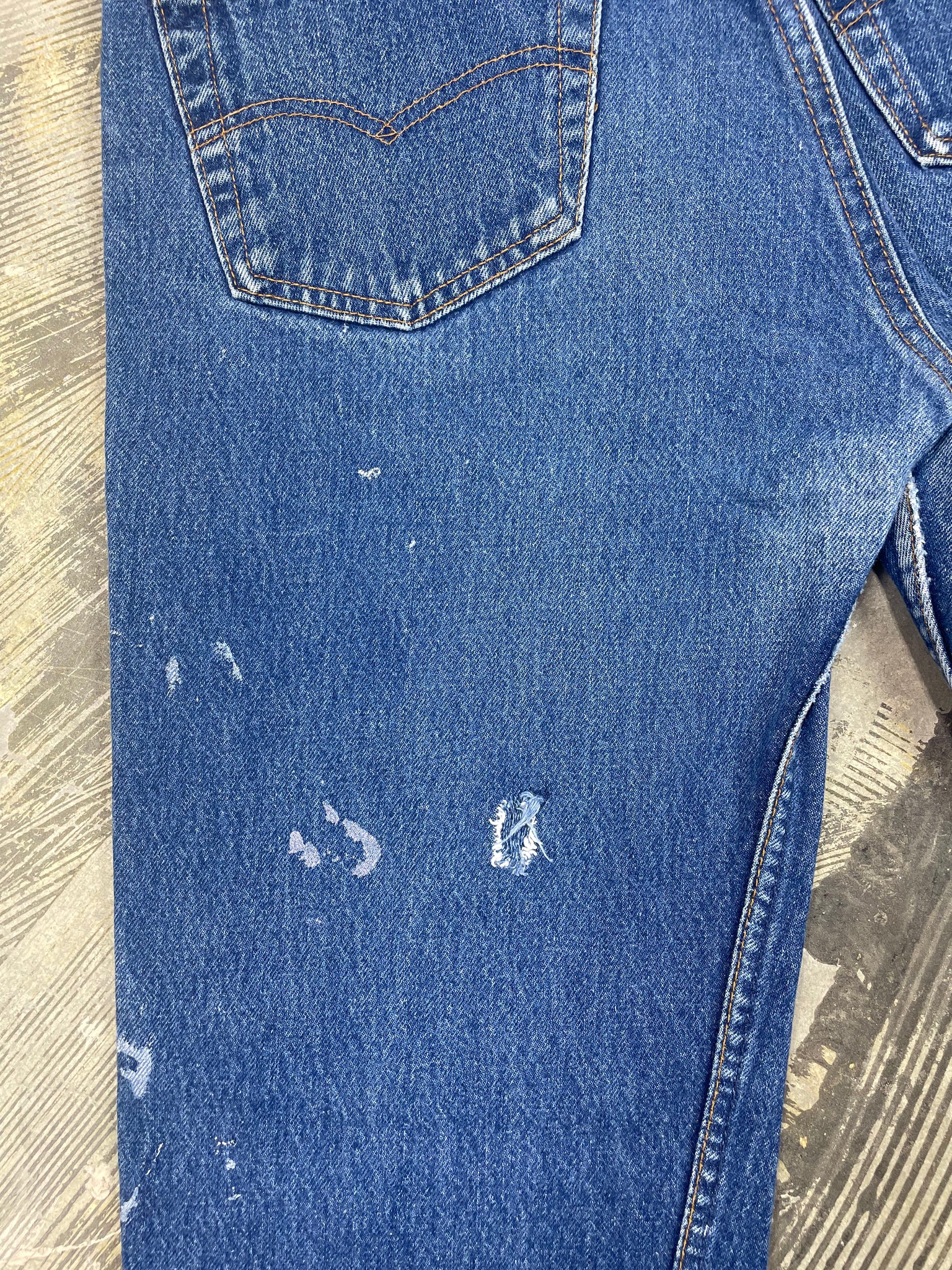 Vintage Levi 501 USA Premium Wash & Paint Denim Jeans (JYJ-0315)