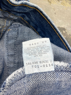 Vintage Levi 701 Student Fit USA Transitional Denim Jeans (JYJ-0236)