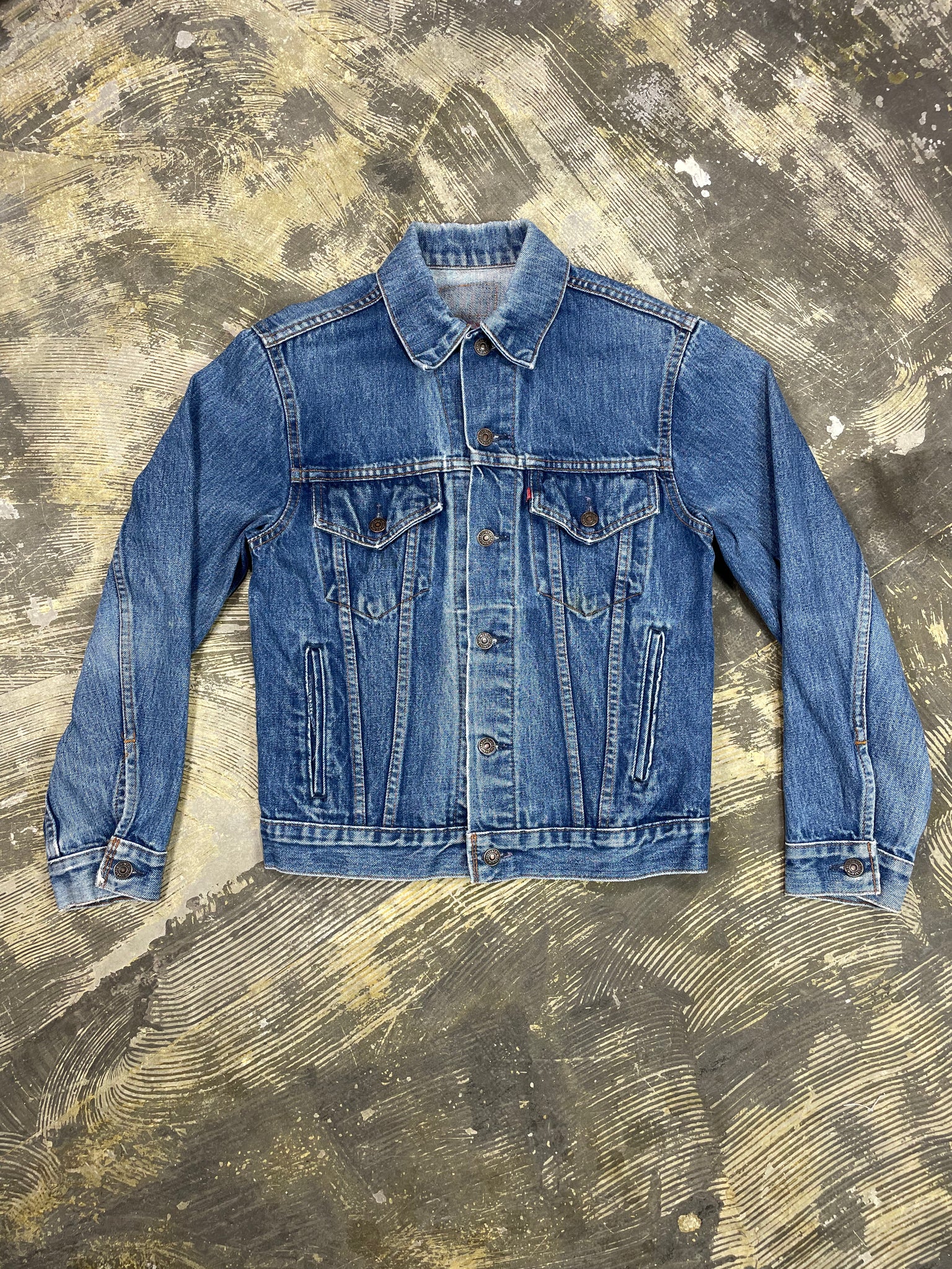 Vintage Levi Premium Wash Denim Trucker Jacket (JYJ-176
