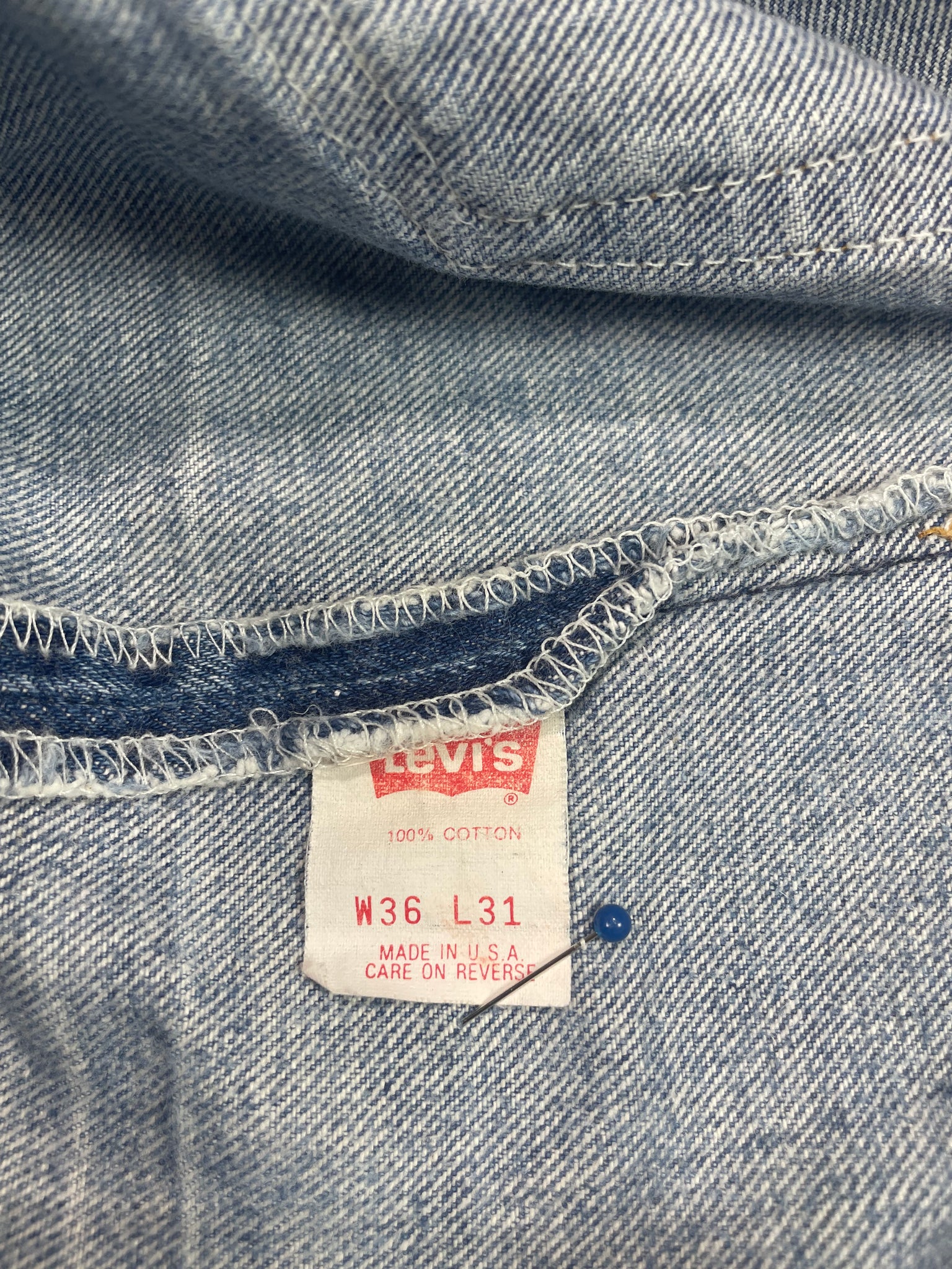 Vintage Levi 501 USA Premium Wash & Paint Denim Jeans (JYJ-0324)