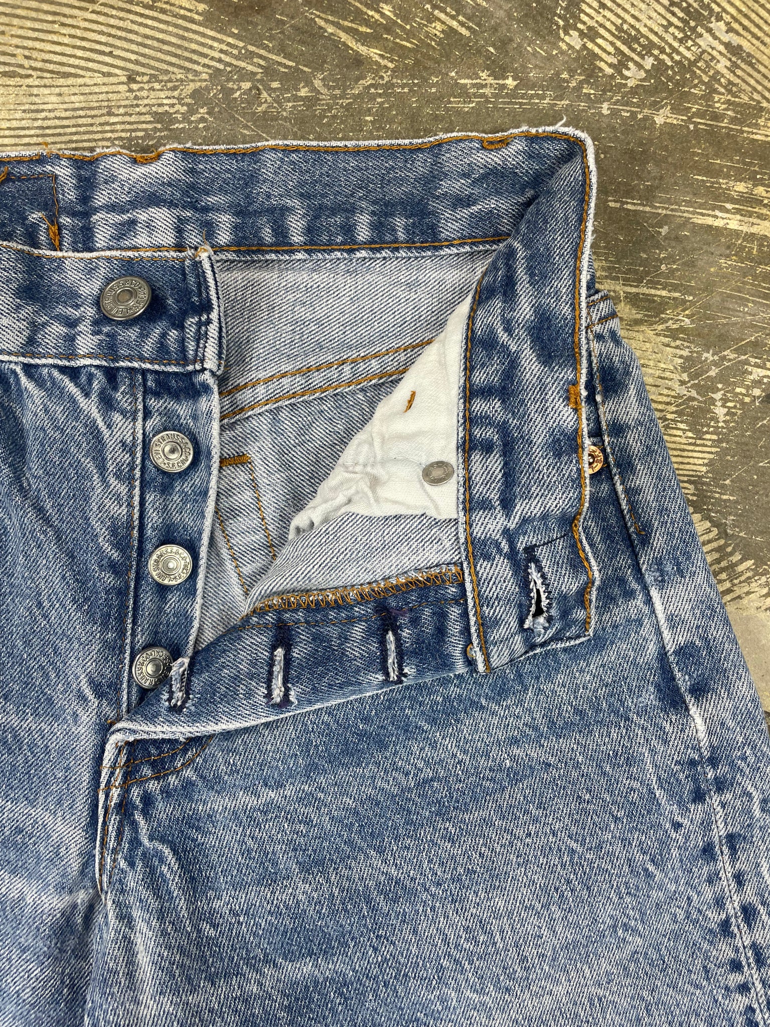 Vintage Levi 701 Student Fit USA Transitional Super Wash Denim