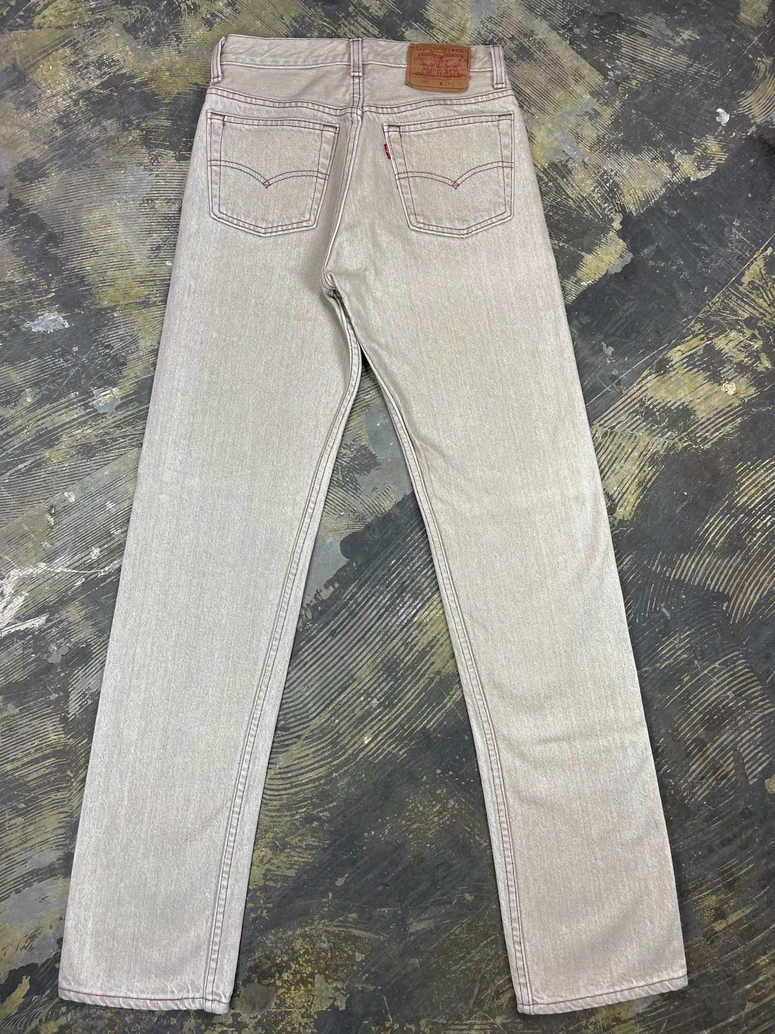 Vintage Tan Levi 501 Colored Denim JYJ 0099 JUNKYARD JEANS LLC