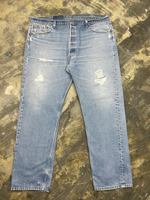 Vintage Levi 501 USA Premium Wash Denim Jeans (JYJ-0288)