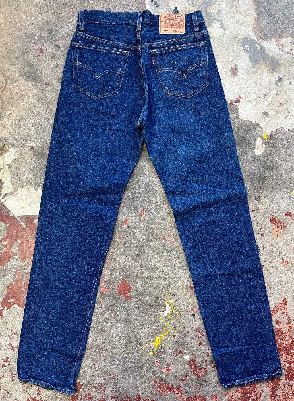Vintage Levi 501xx USA One Wash Denim Jeans (JYJ-0151)