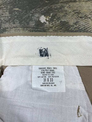 Dead Stock 1970's USMC Khaki Pants (JYJ-0190)