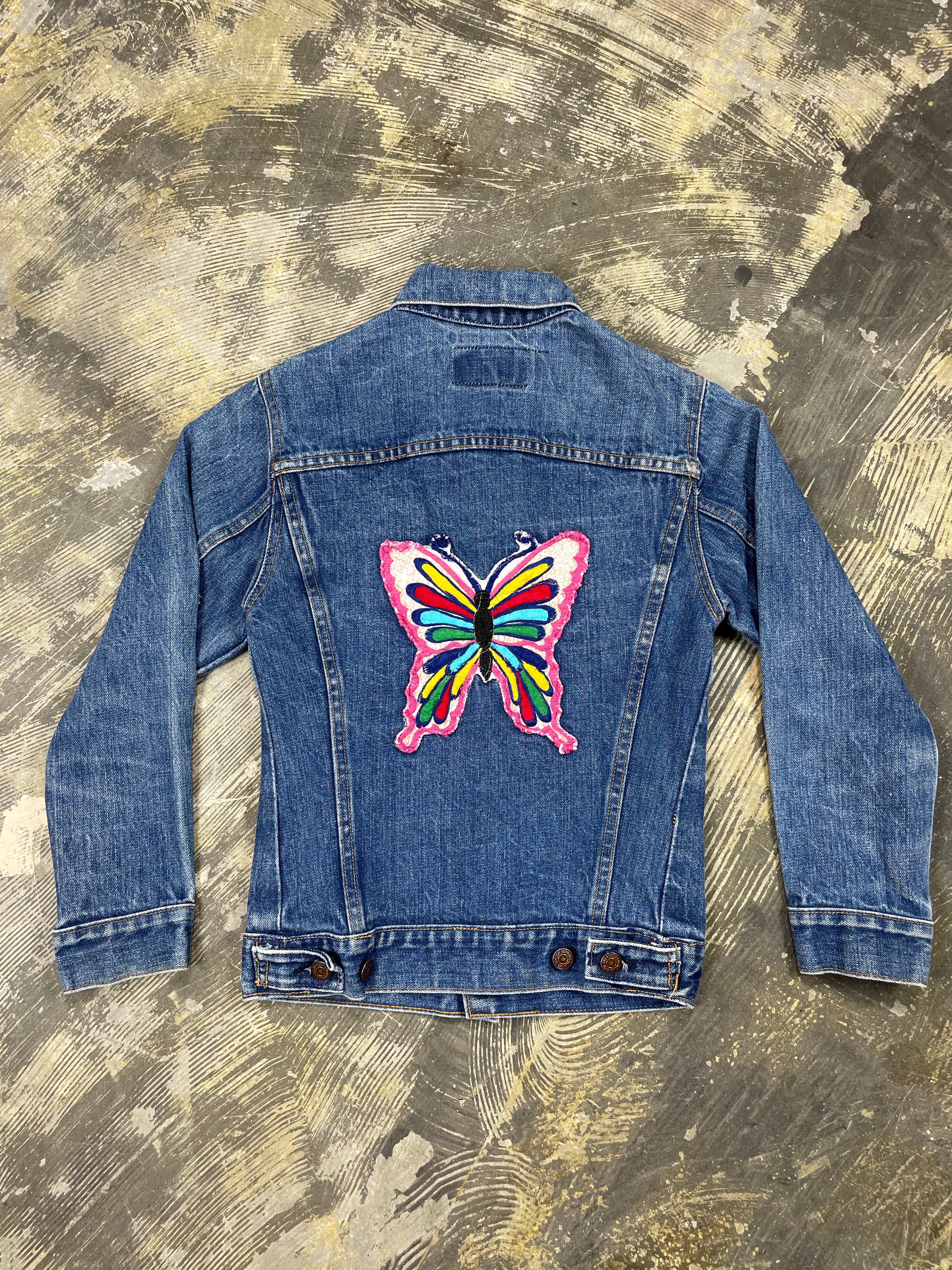 Vintage USA 1970's Levi 2 Pocket Indigo Denim Jacket w
