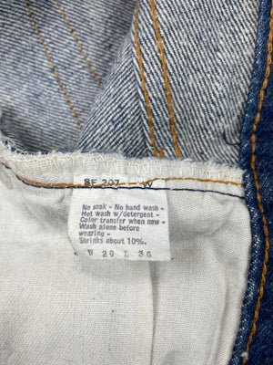 Vintage Levi 501 USA Transitional Two Wash Denim Jeans (JYJ-0204)