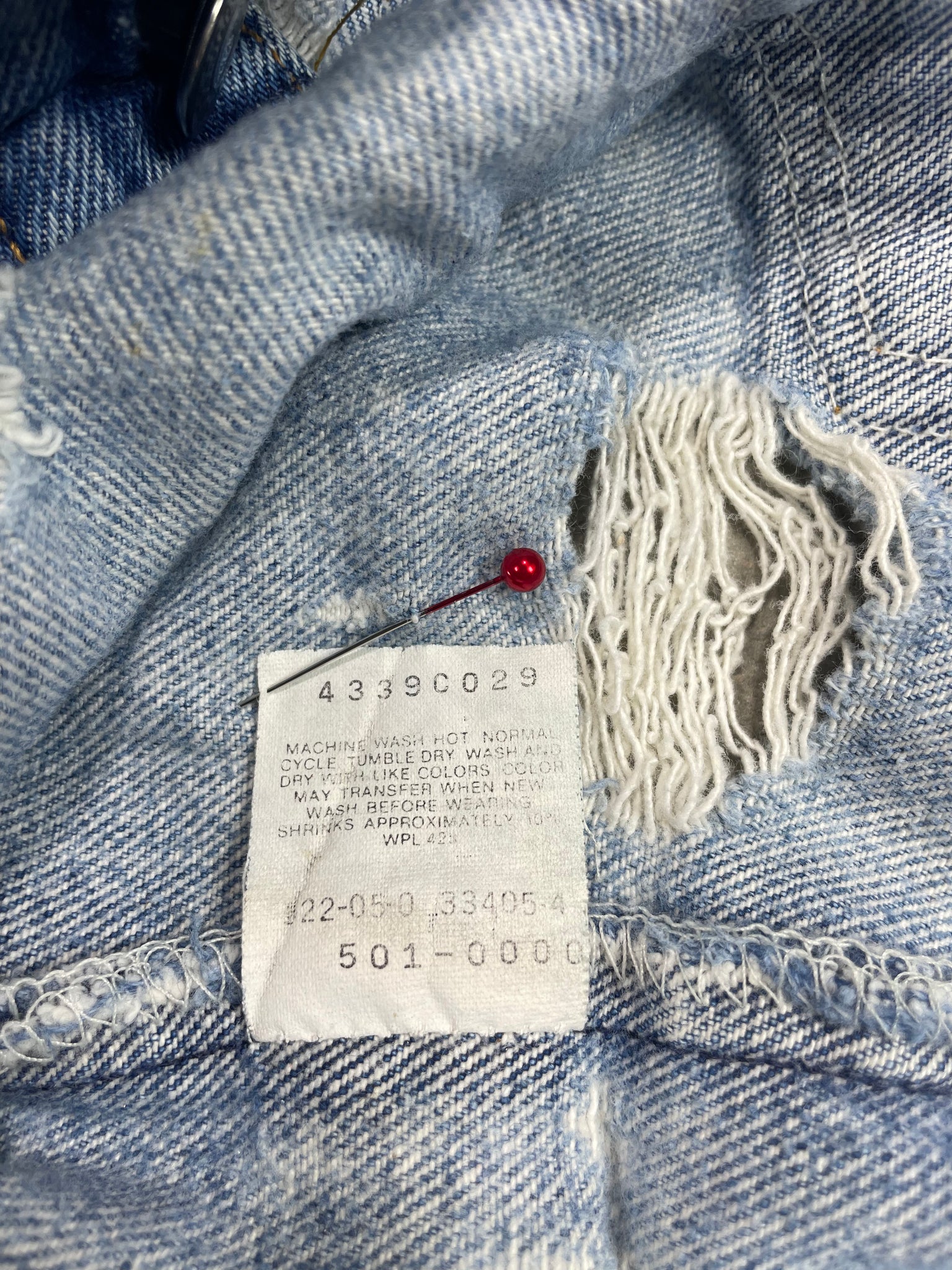 Vintage Levi 501 USA Premium Super Feather Denim Jeans (JYJ-0262)