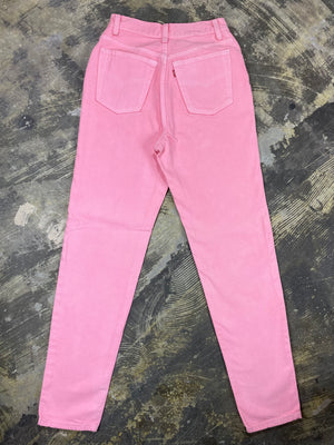 Vintage Pepto Bismol Pink Levi Custom Dyed Denim (JYJ-0169)