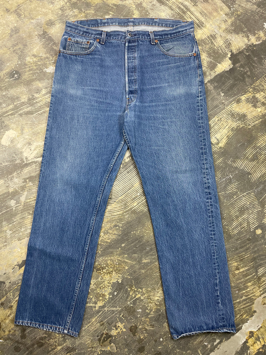 Vintage Levi 501 USA Transitional Premium Wash Denim Jeans (JYJ-0285)