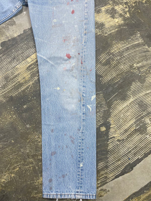 Vintage Levi 501 USA Premium Wash & Paint Denim Jeans (JYJ-0312)