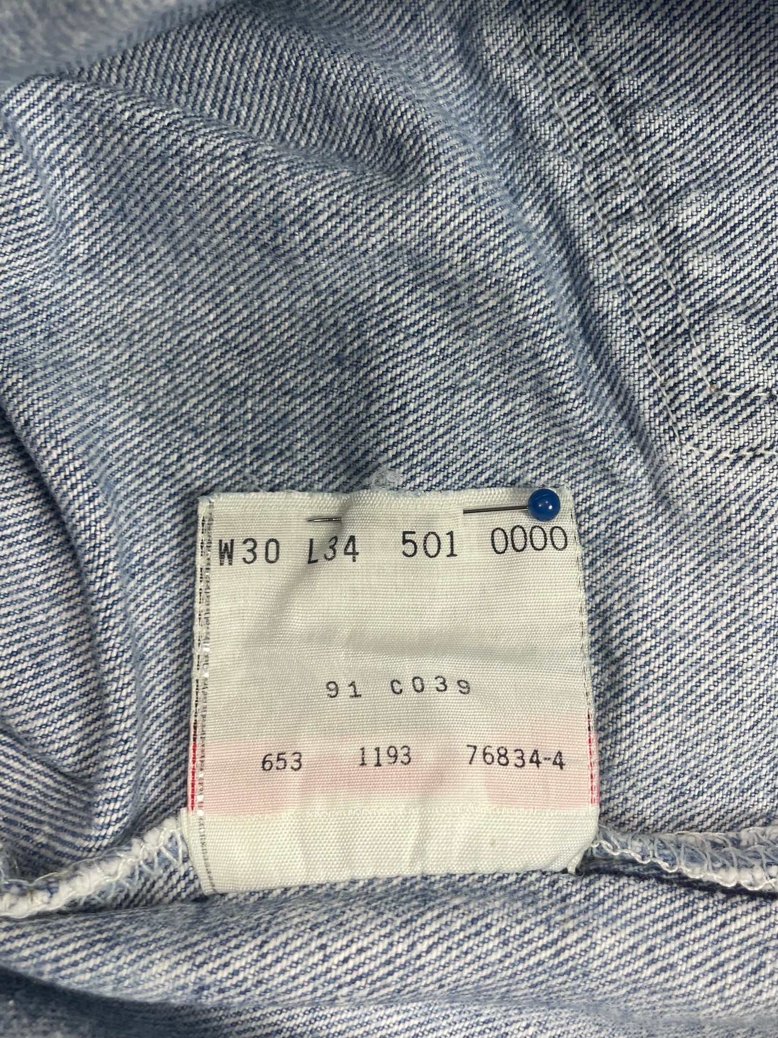Vintage Levi 501 USA Premium Wash & Paint Denim Jeans (JYJ-0296)