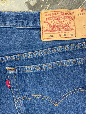 Vintage Levi 501 USA Two Wash Denim Jeans (JYJ-0214)