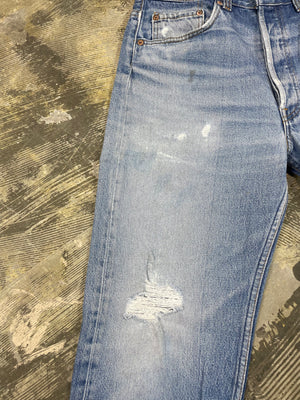 Vintage Levi 501 USA Premium Wash Denim Jeans (JYJ-0283)