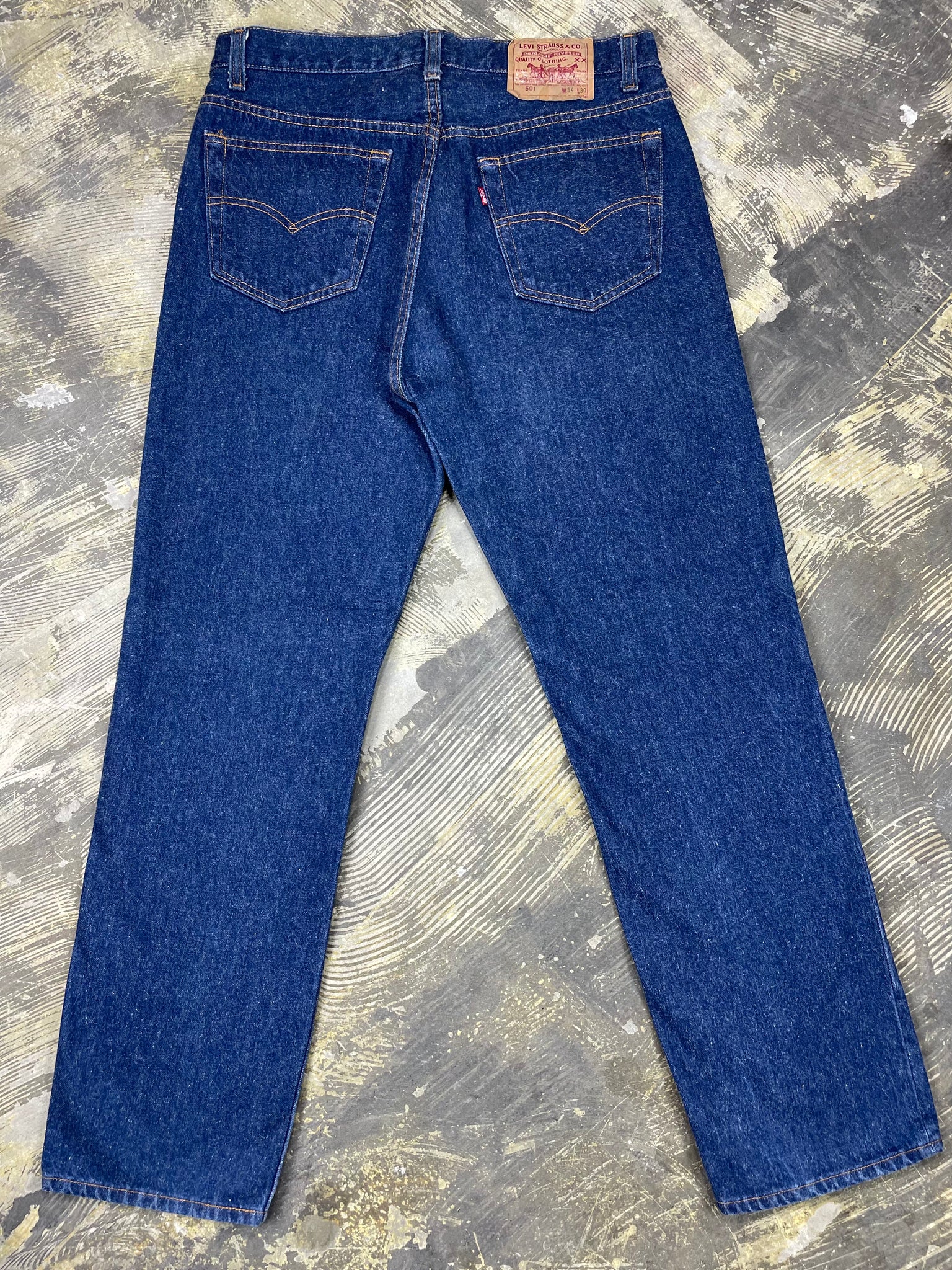 Vintage Levi 501 USA Transitional One Wash Denim Jeans (JYJ-0212)
