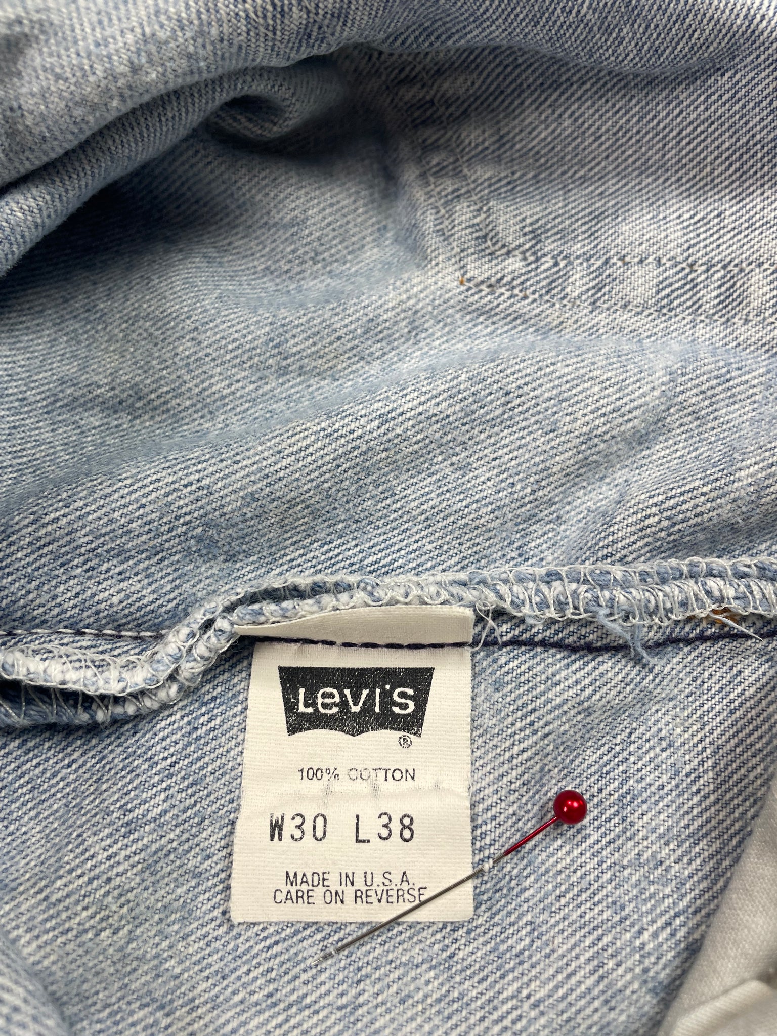 Vintage Levi 501 USA Premium Super Feather Denim Jeans (JYJ-0263)