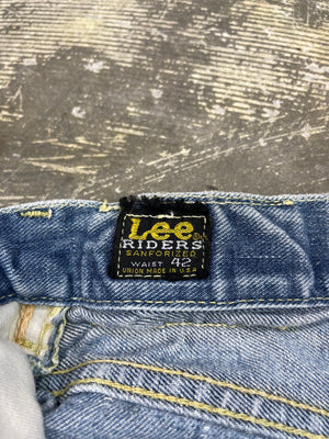 Vintage 1960's Lee Riders 1/2 Redline Denim Jeans (JYJ-0328)