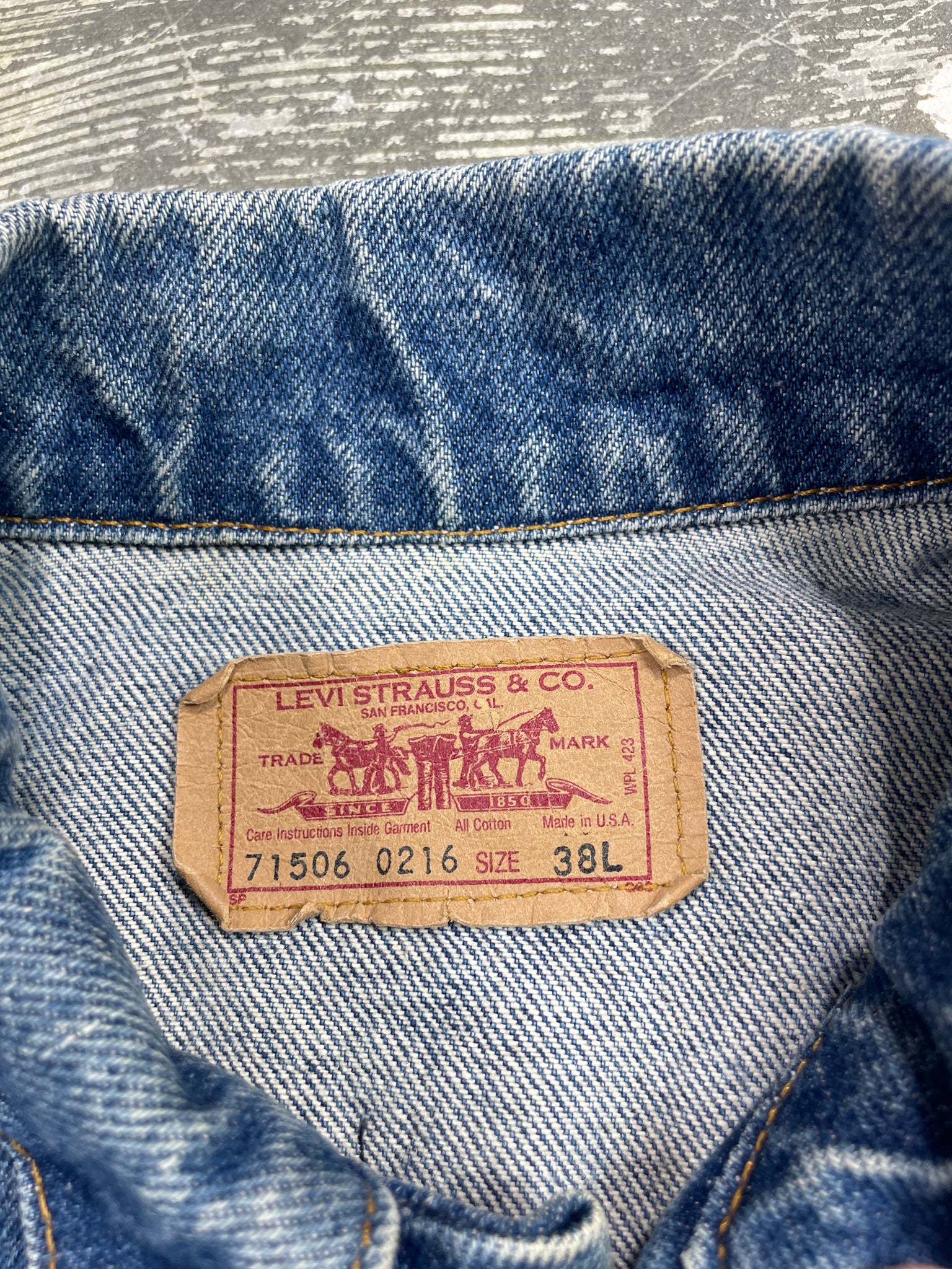 Levi denim 2024 jacket washing instructions