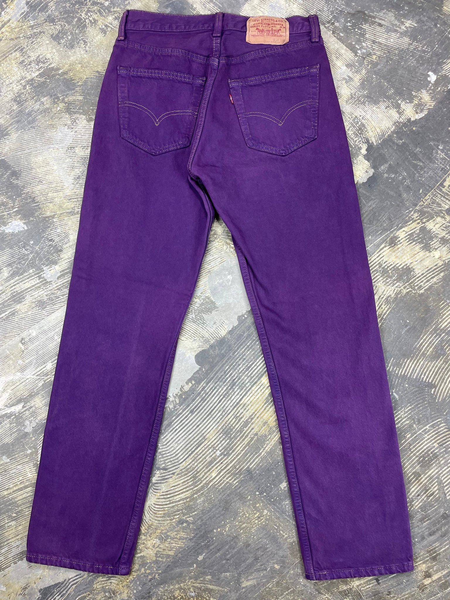 Vintage Purple Levi Colored Denim JYJ 0124 JUNKYARD JEANS LLC