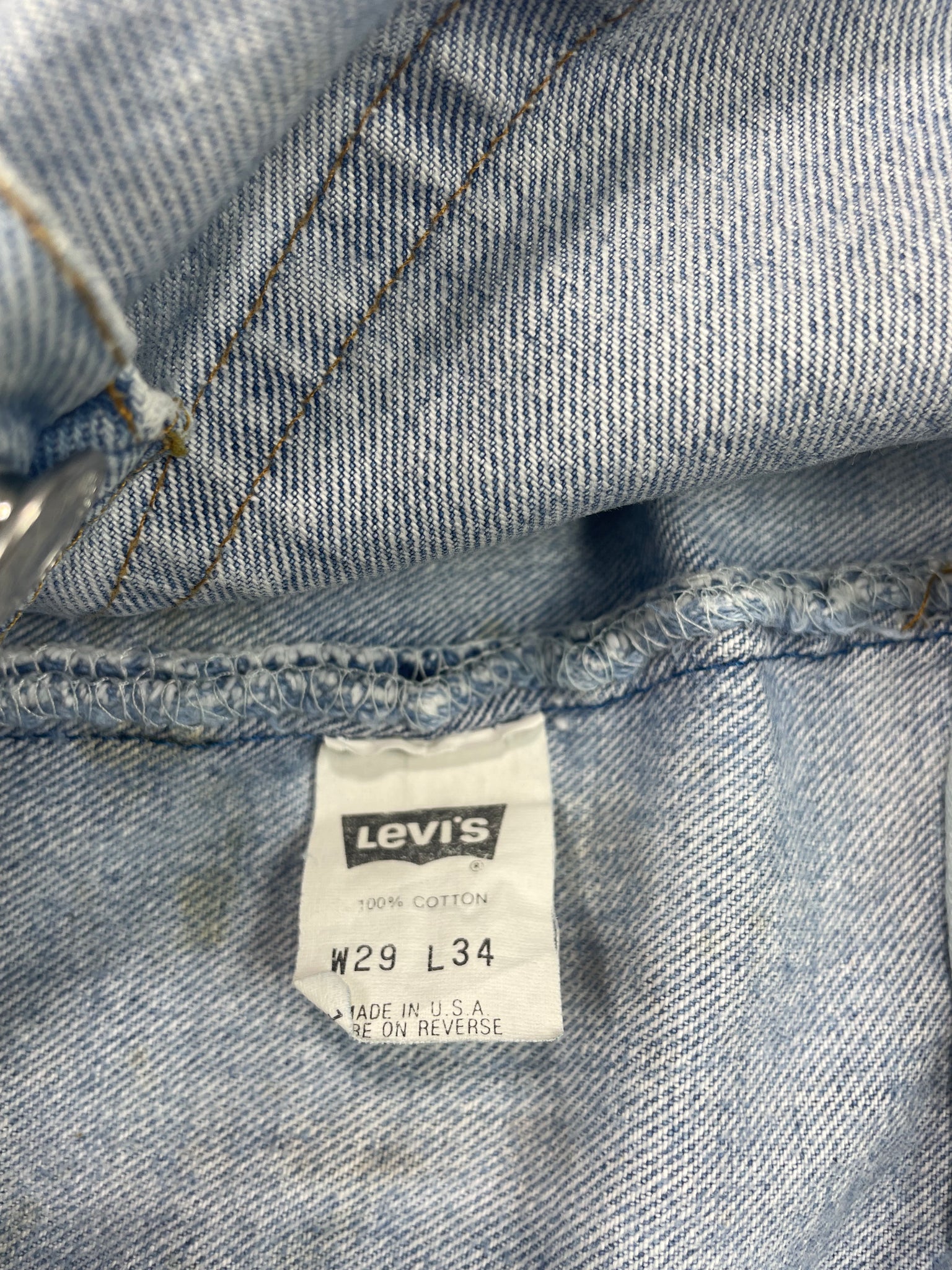 Vintage Levi 501 Premium Wash & Paint Denim Jeans (JYJ-0299