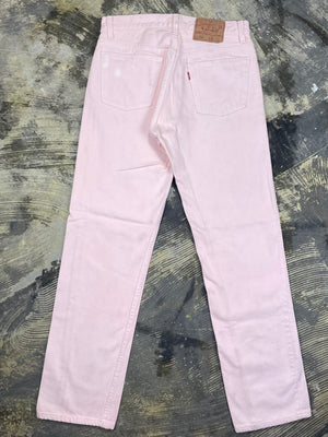 Vintage Light Pink Levi 501 Colored Denim (JYJ-0177)