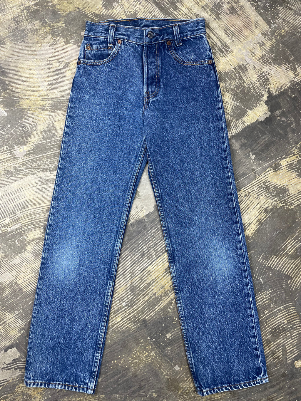 Vintage Levi 701 Student Fit USA Transitional Denim Jeans (JYJ-0236)