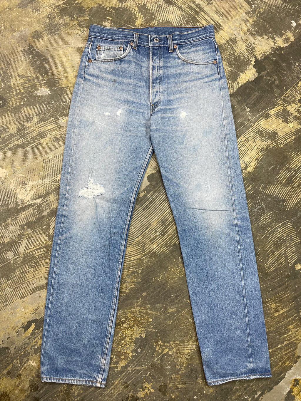 Vintage Levi 501 USA Premium Wash Denim Jeans (JYJ-0283)