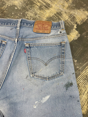 Vintage Levi 501 USA Premium Wash & Paint Denim Jeans (JYJ-0314)