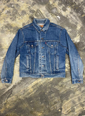 Vintage Levi Premium Wash Denim Trucker Jacket JYJ 173 JUNKYARD JEANS LLC