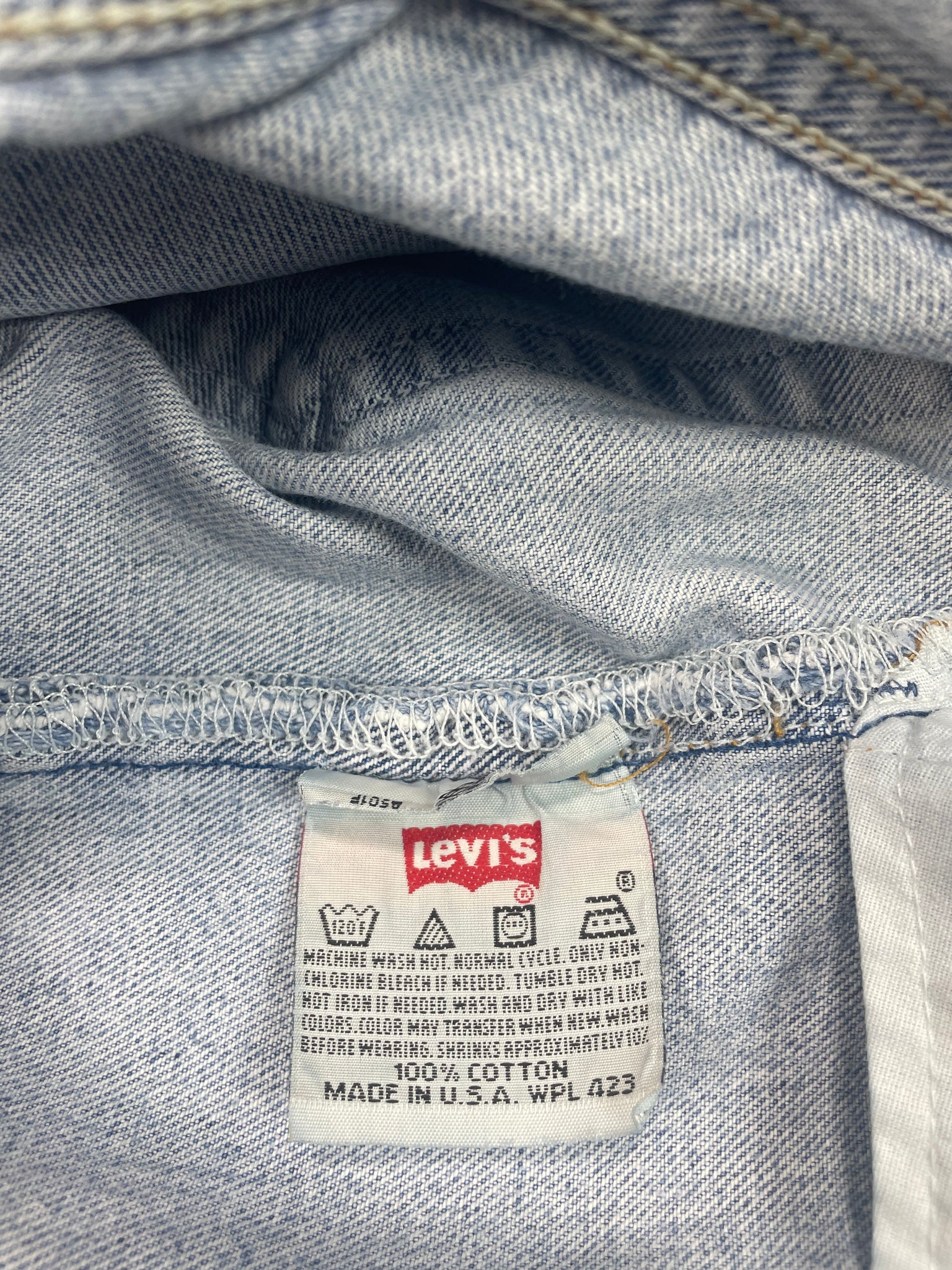 Vintage Levi 501 USA Premium Wash & Paint Denim Jeans (JYJ-0323)